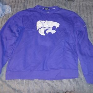 Colosseum K-State Wildcats Purple Sweatshirt with White Logo